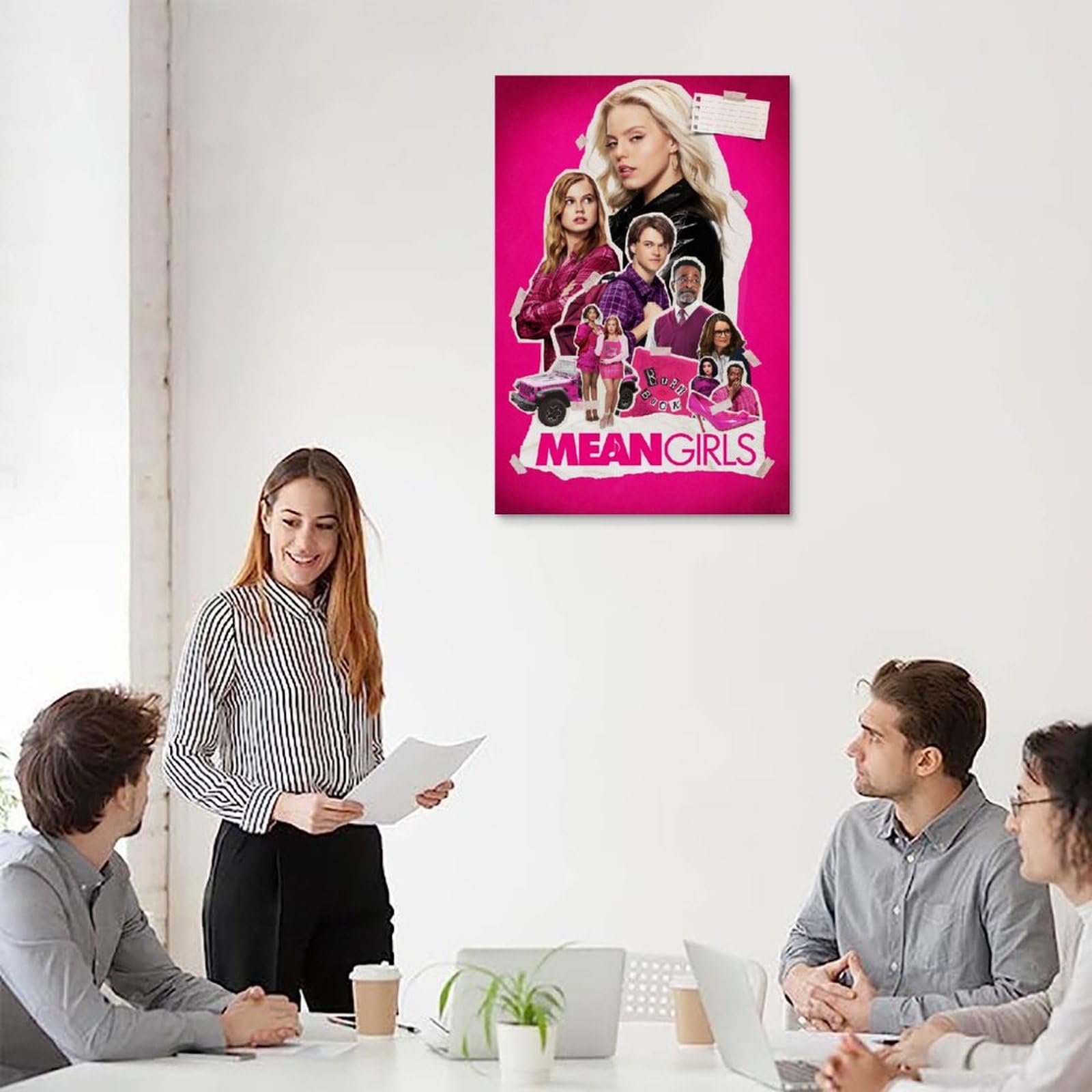 Amazon.co.jp: コメディ映画ポスター ミーンガールズ 2024年 部屋用