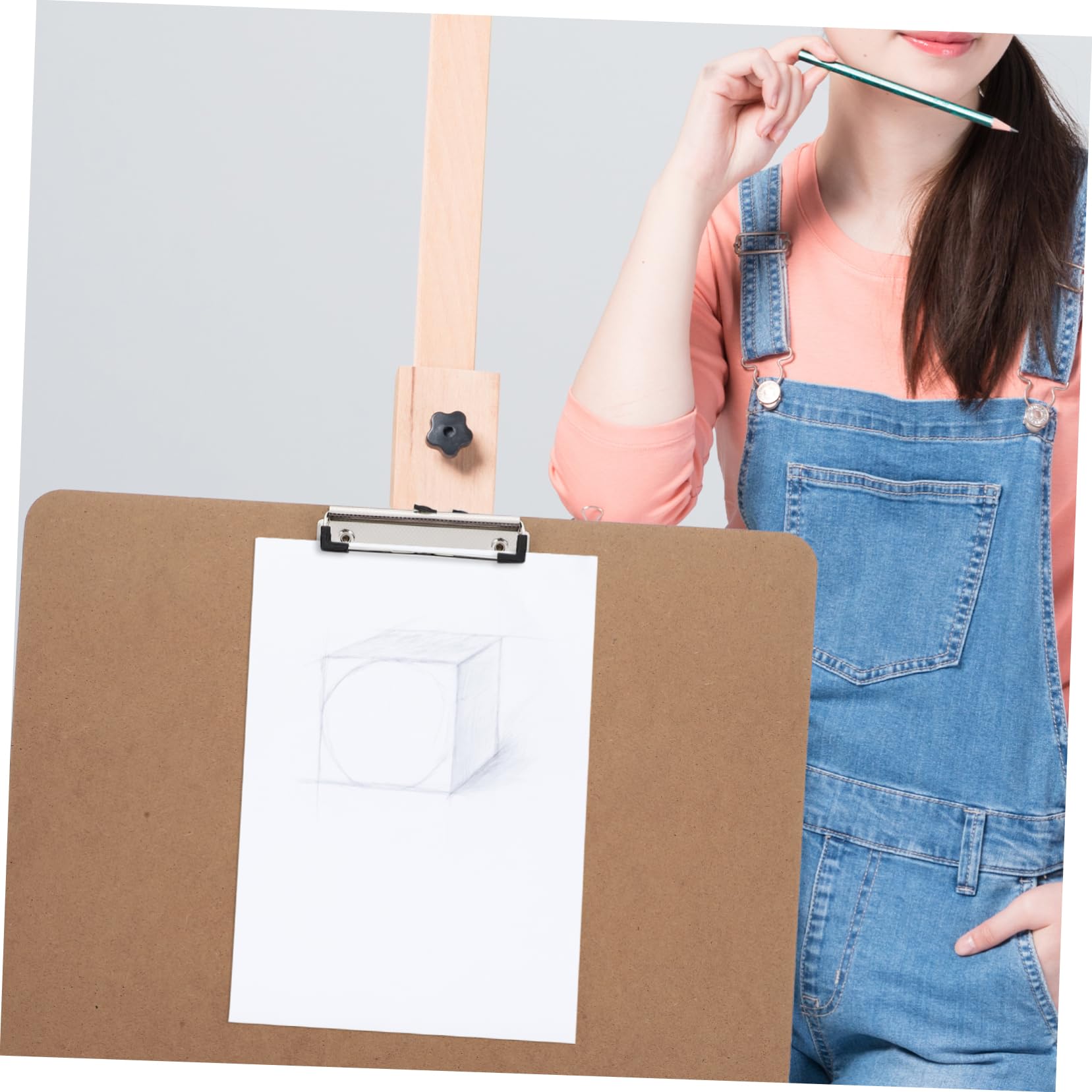 Presse-papiers Horizontal A3 2 Pièces en Mdf Pinces en Acier Inoxydable
