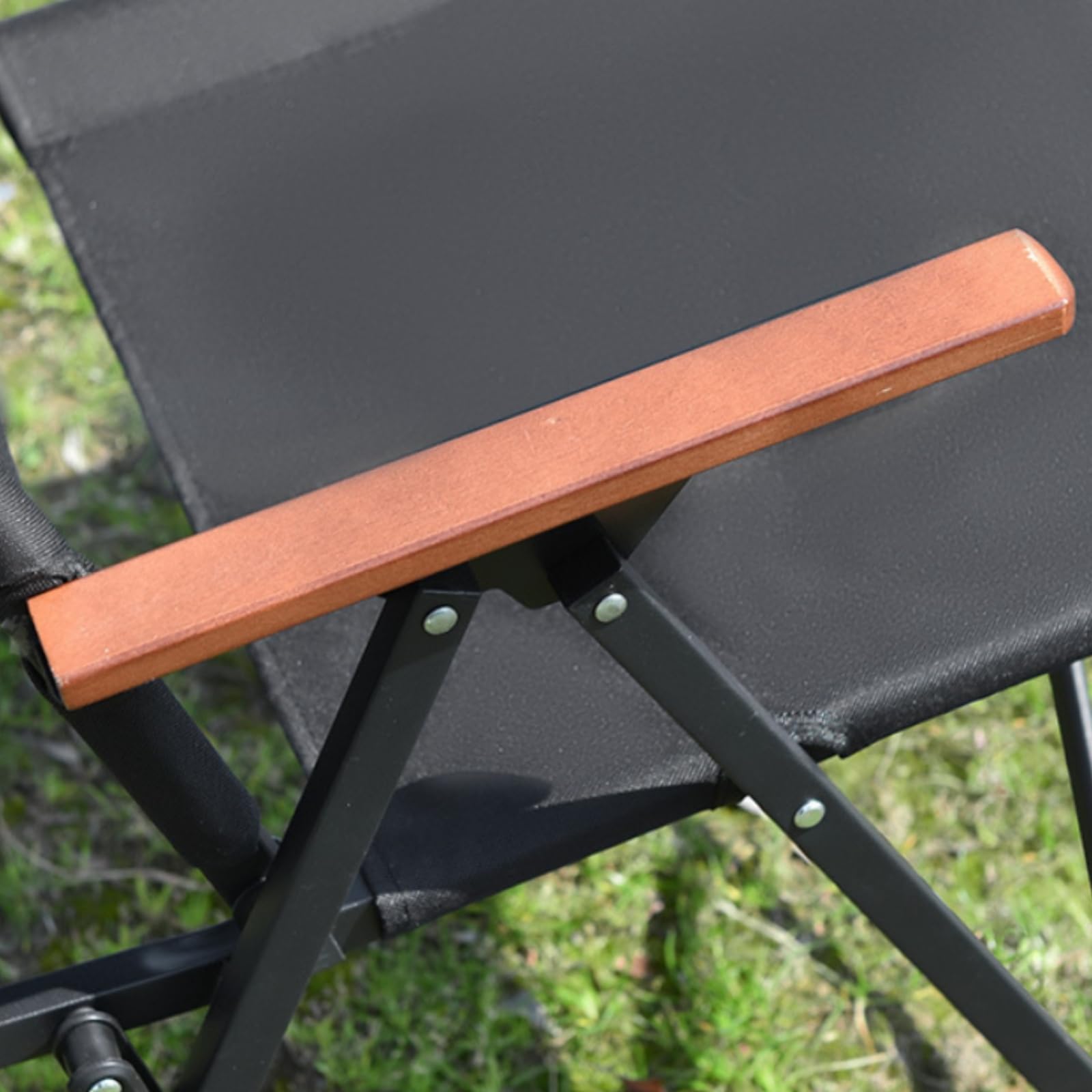 Harilla Siège de Camping Repliable avec Structure en Acier au Carbone et Tissu Oxford pour Les Activités de Plein Air et Les Loisirs Créatifs, Noir Encre
