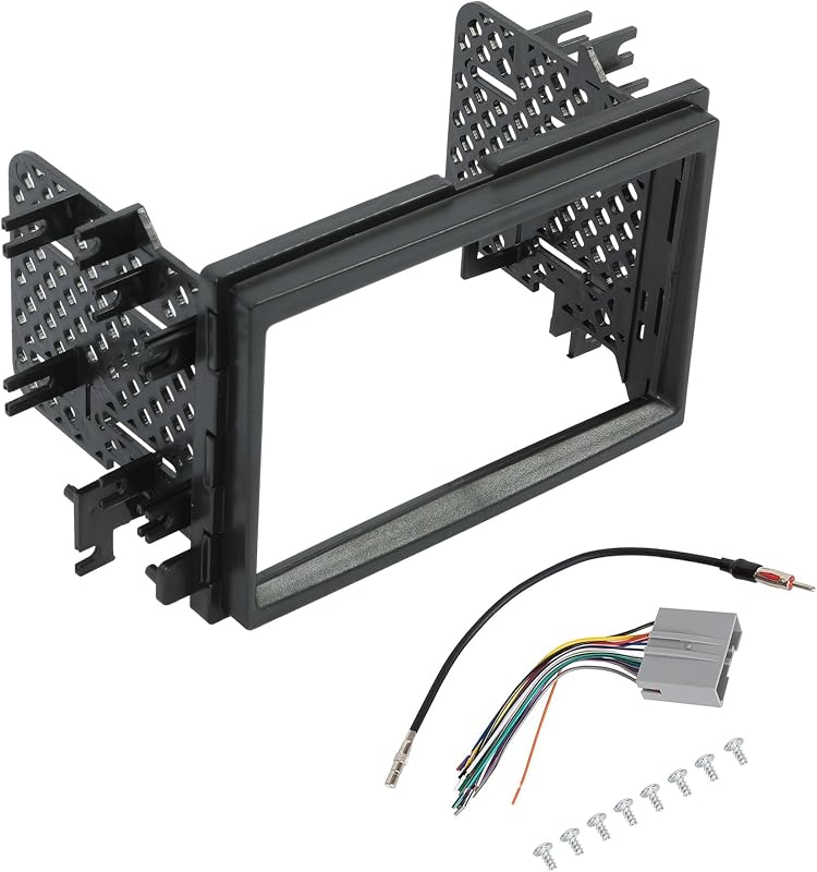 Moldura de painel para instalação de rádio Double Din ECOTRIC para Ford F150 e outros modelos – 1 conjunto