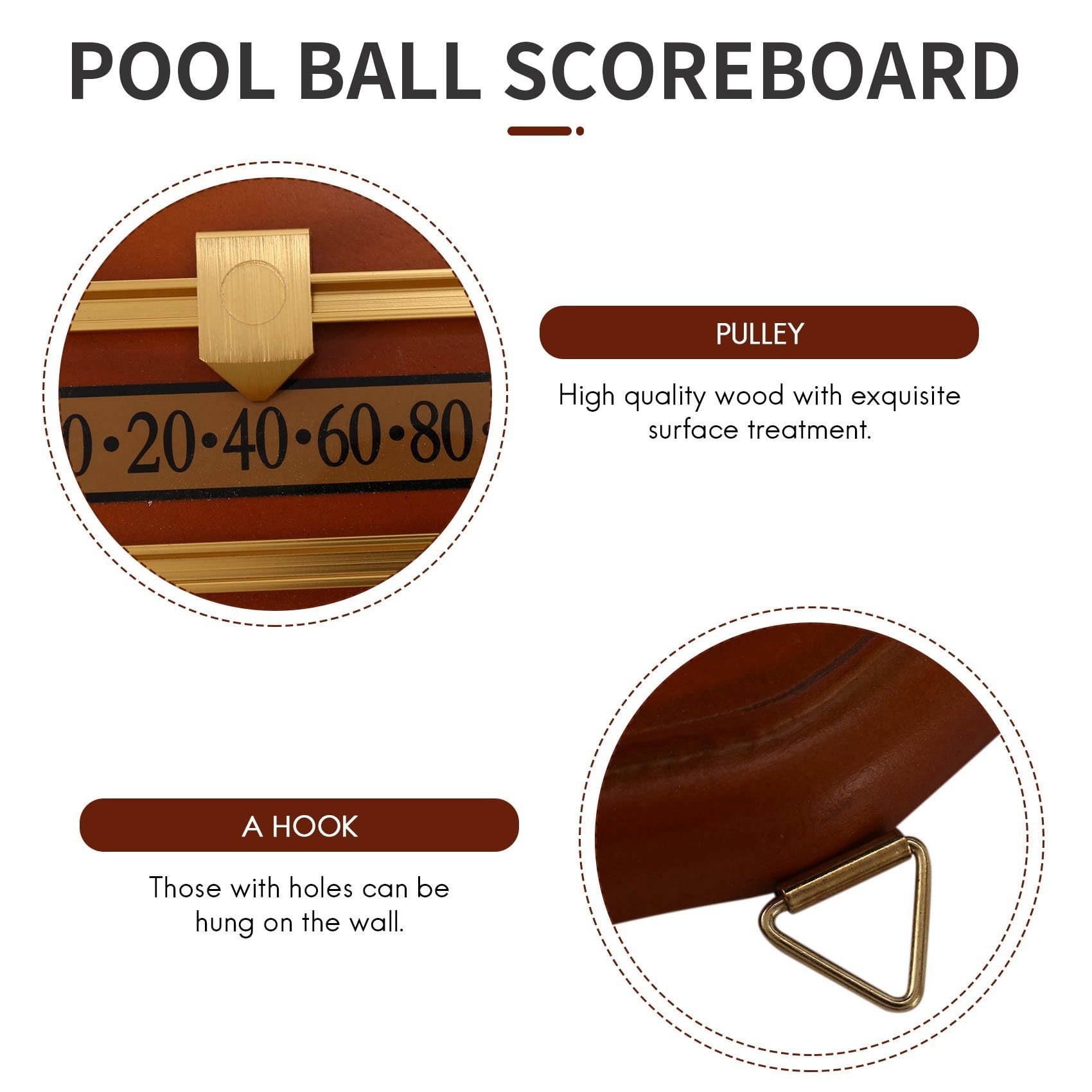 Billard de Bord Snooker Marqueur Joueur Calcul Nombre Outils Billard Densité Board IntéGrateur