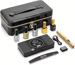 Apres Gel-X Nail Professional Starter Kit, 14 Sizes 00-9 w/ Half Sizes Included, Soft Gel Nail Tips Extension Kit, 2025 Edition (Natural Coffin Long)