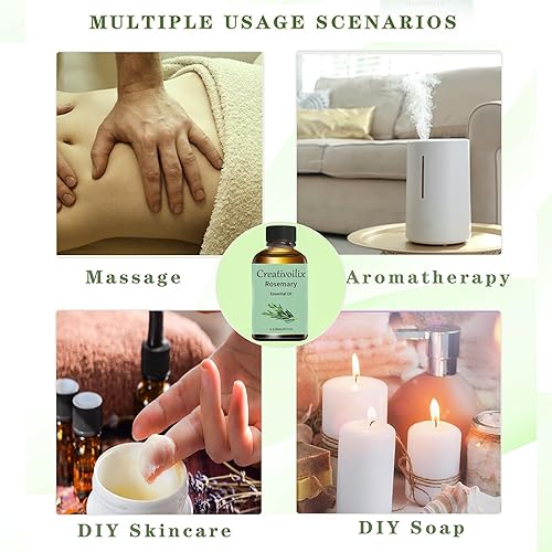 Miniatura 40 de Aceite esencial de sándalo 4 oz - Aceite de sándalo para difusor y aromaterapia, piel, masaje, 4.1 fl oz