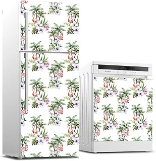 Buzdolabı ve Bulaşık Makinası Beyaz Eşya Sticker Kaplama Flamingo