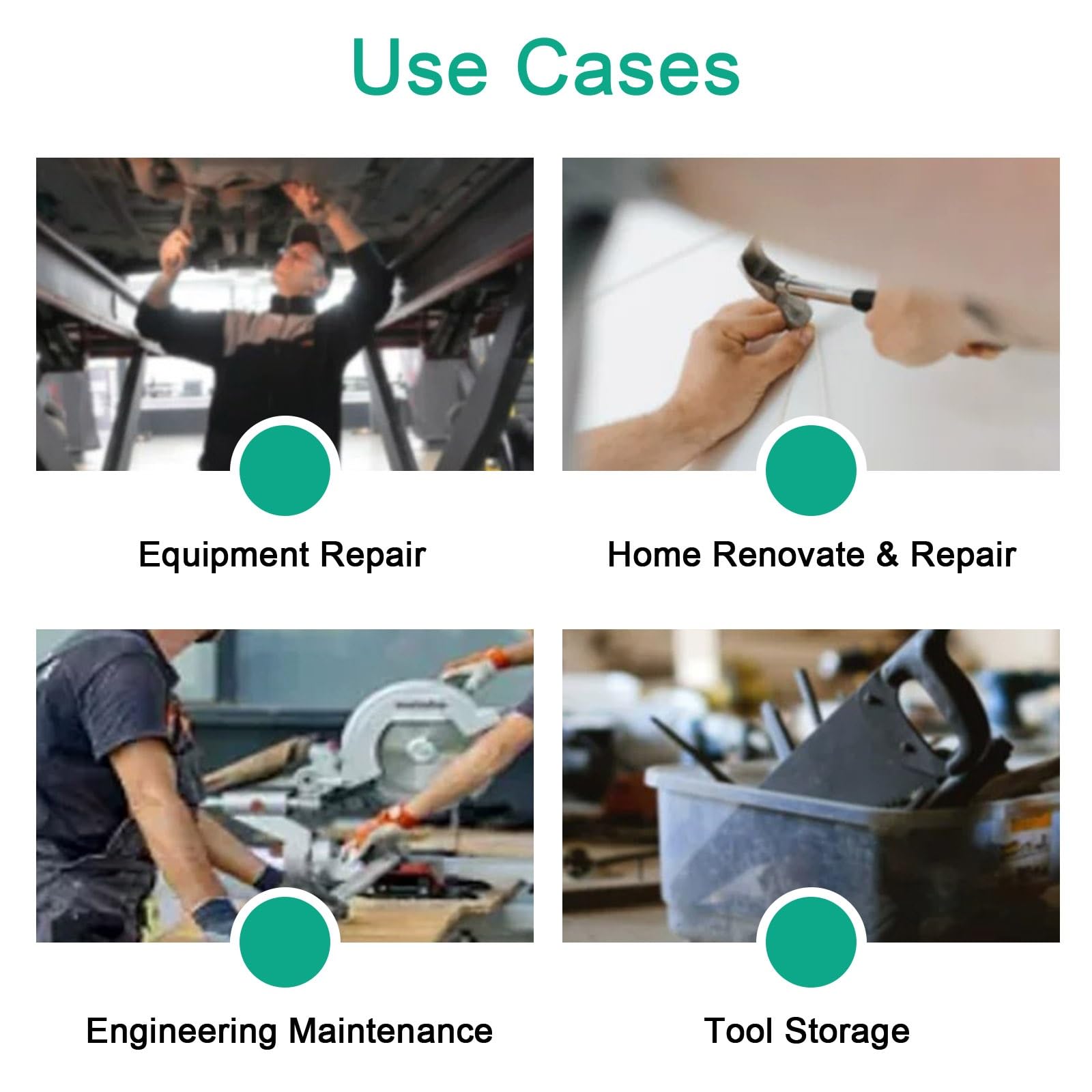 Caisse à outil Empilable et à roulettes, Valise Rangement à 3 Niveaux