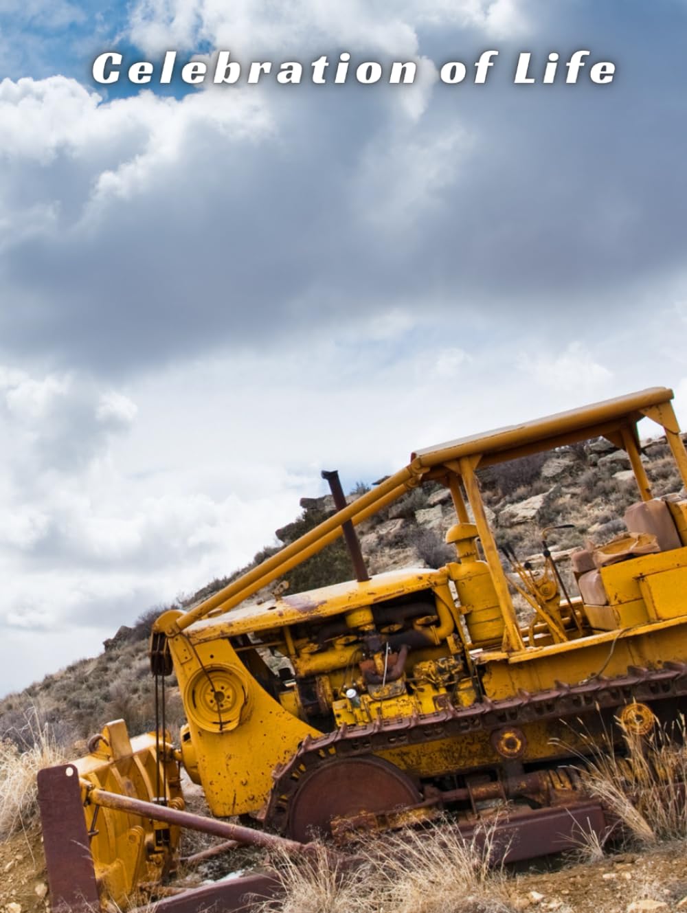 RUSTIC BULLDOZER - Celebration of Life Memorial Guest Book for Funerals and Services Honoring a Life of Grit, Endurance, and Determination: A ... by Heavy Equipment and a Life of Perseverance