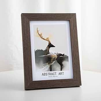 Amazon.co.jp: 無垢材額縁木製フォトフレーム、壁掛けのみ10