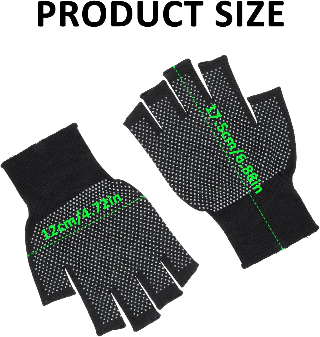 Lightweight Men and Women Half-Finger Slip Breathable Fingerless Work Gloves, Fingerless Work Gloves for Climbing, Cycling Thin Gloves, Gym, Training, Workout, Weight Lifting Outdoor - Image 2