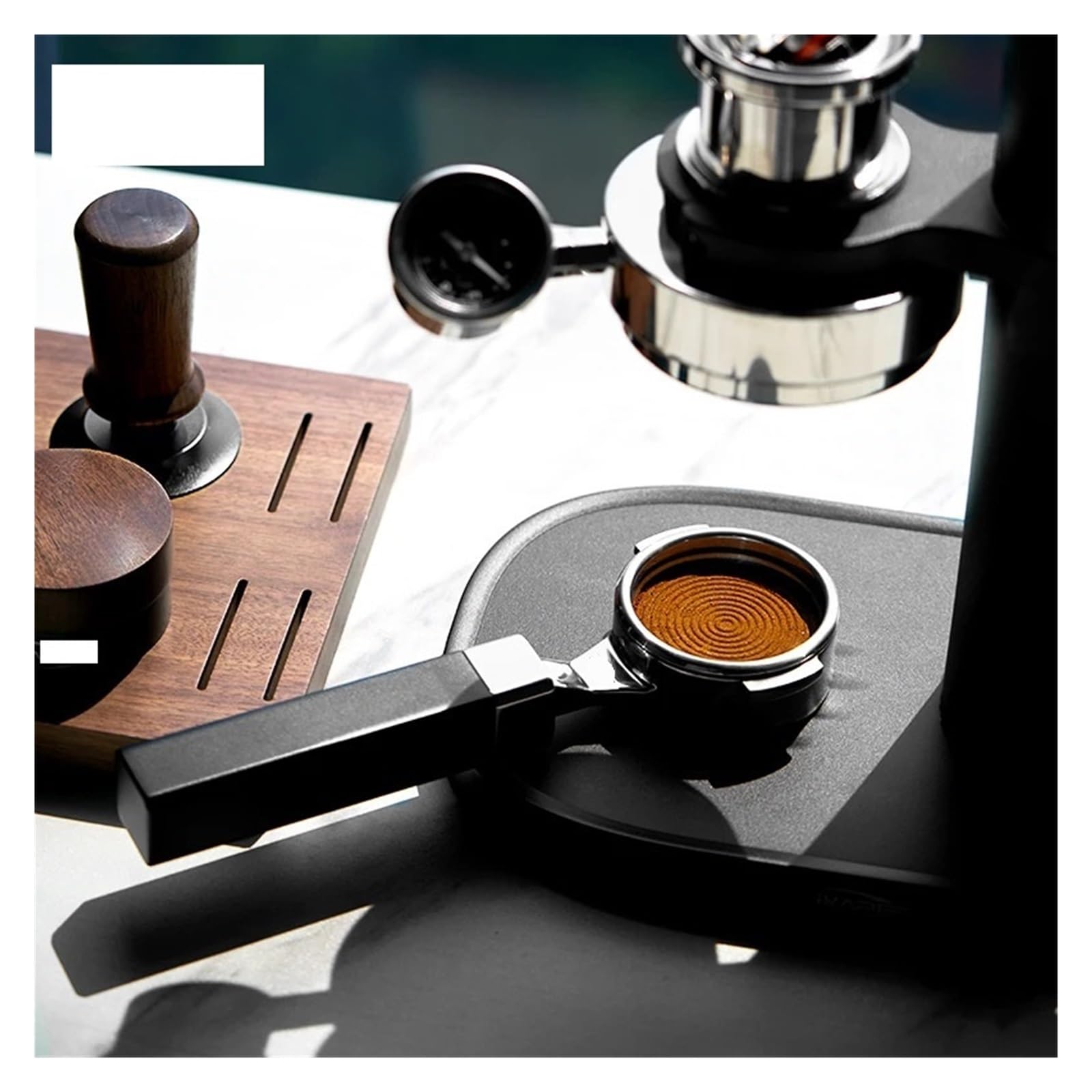Portafiltro Sin Fondo For Espresso De Diseño Plano, Compatible Con IKAPE, 58 Mm, Compatible Con E61, Accesorios For Máquinas De Café De Acero Inoxidable