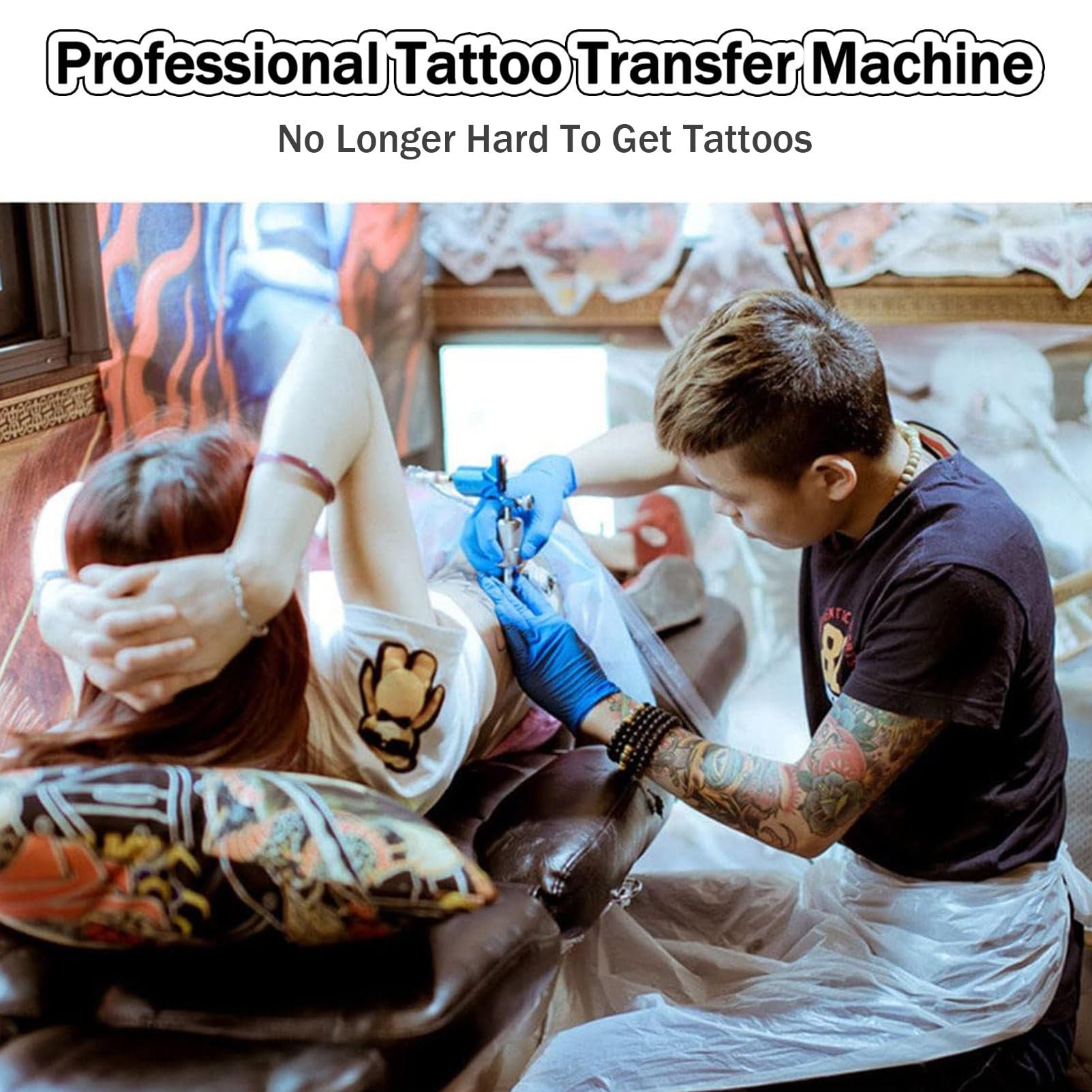 Pochoir pour tatouage, mini copieur thermique pour modèles de tatouage, dissipation rapide de la chaleur, performance stable, utilisation facile, design compact, idéal pour les artistes et les