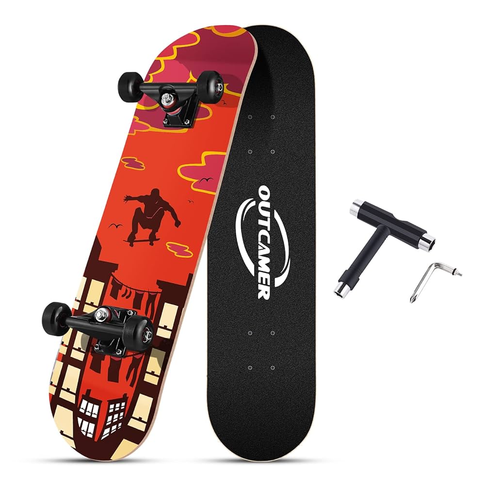 スケボー 31インチ 高精度 ABEC9製ベアリング コンプリート おしゃれ Amazon | スケートボード コンプリート デッキバージョンアップ