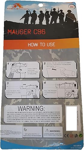 Miniatura 5 de Pistola de juguete con soporte para dardos expulsables de 7 redondos, incluye 10 dardos suaves, tapa frontal extraíble, vista ajustable y acción de