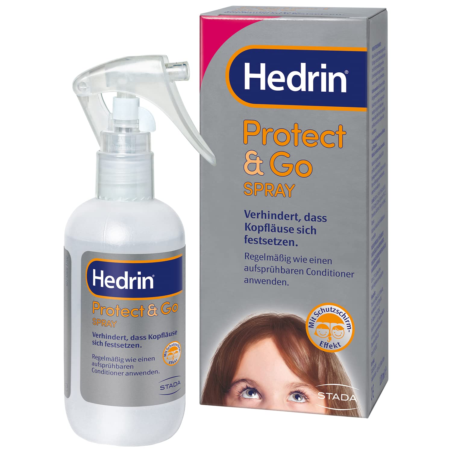 HedrinProtect & Go Spray - The Effective Prevention Against Head Lice Infestation. Clinically Proven Effectiveness and User-friendly Lice Prevention Solution