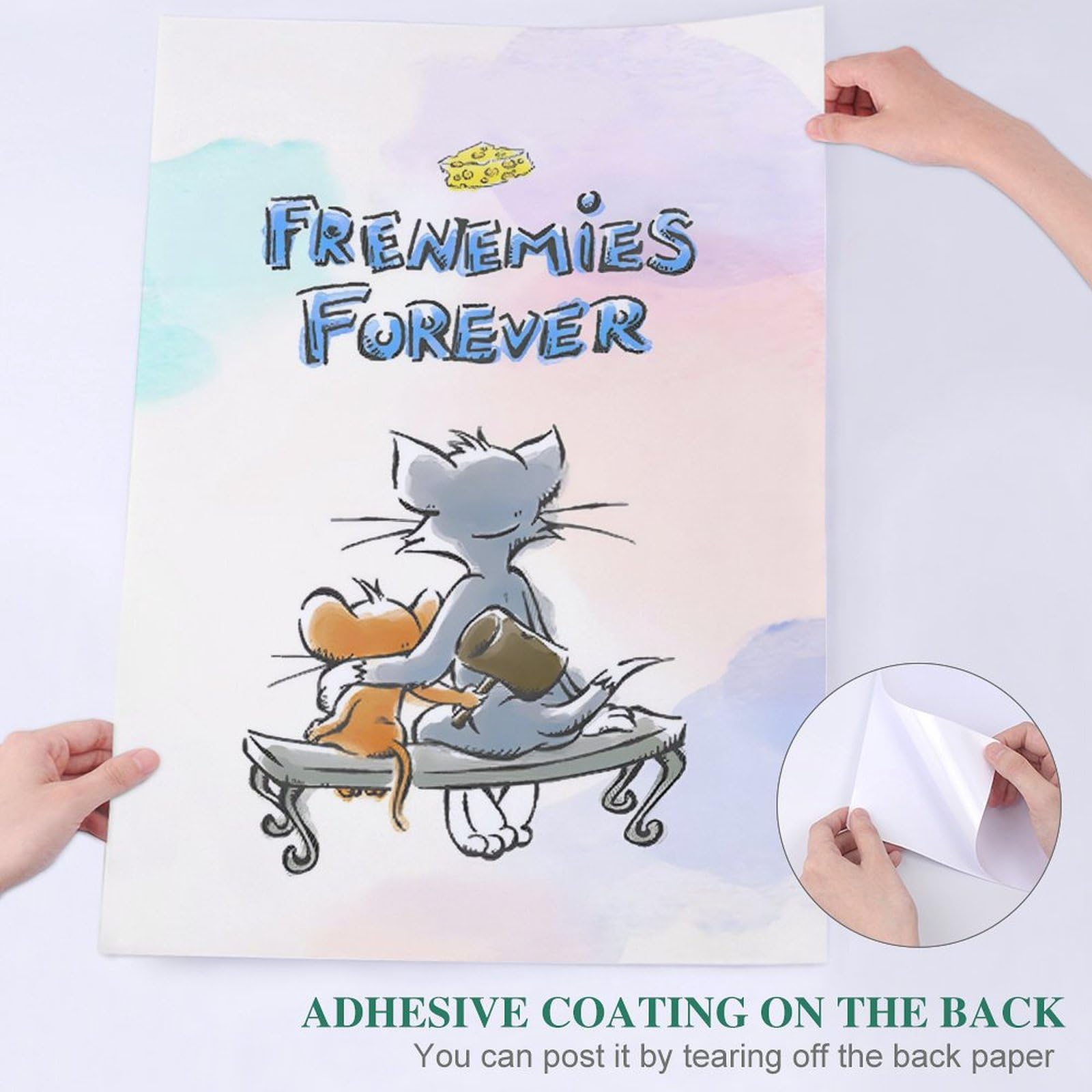 Amazon｜トムとジェリー ポスター 絵画 インテリア 壁紙用 壁紙 アート