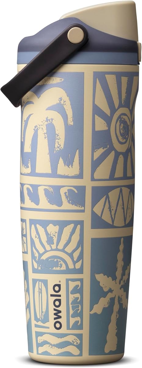FreeSip Sway Stainless Steel Water Bottle 30 oz Vintage Surf