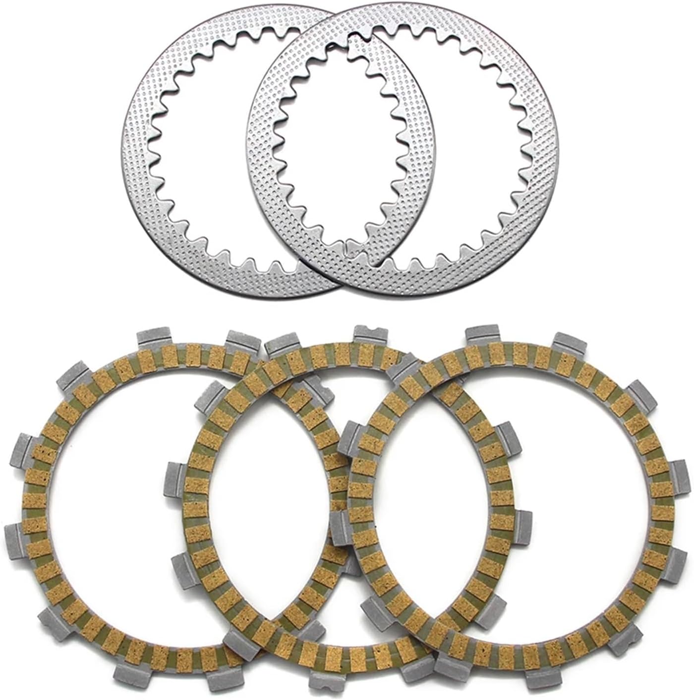 Compatible with Suzuki OR50 ET TS50 KN/ERKT/ERKX/ERKZ/ERKD TS50X TV50 ZR50 Ken SMX50 21441-46000 Motorcycle Clutch Friction Disc Plate Kit