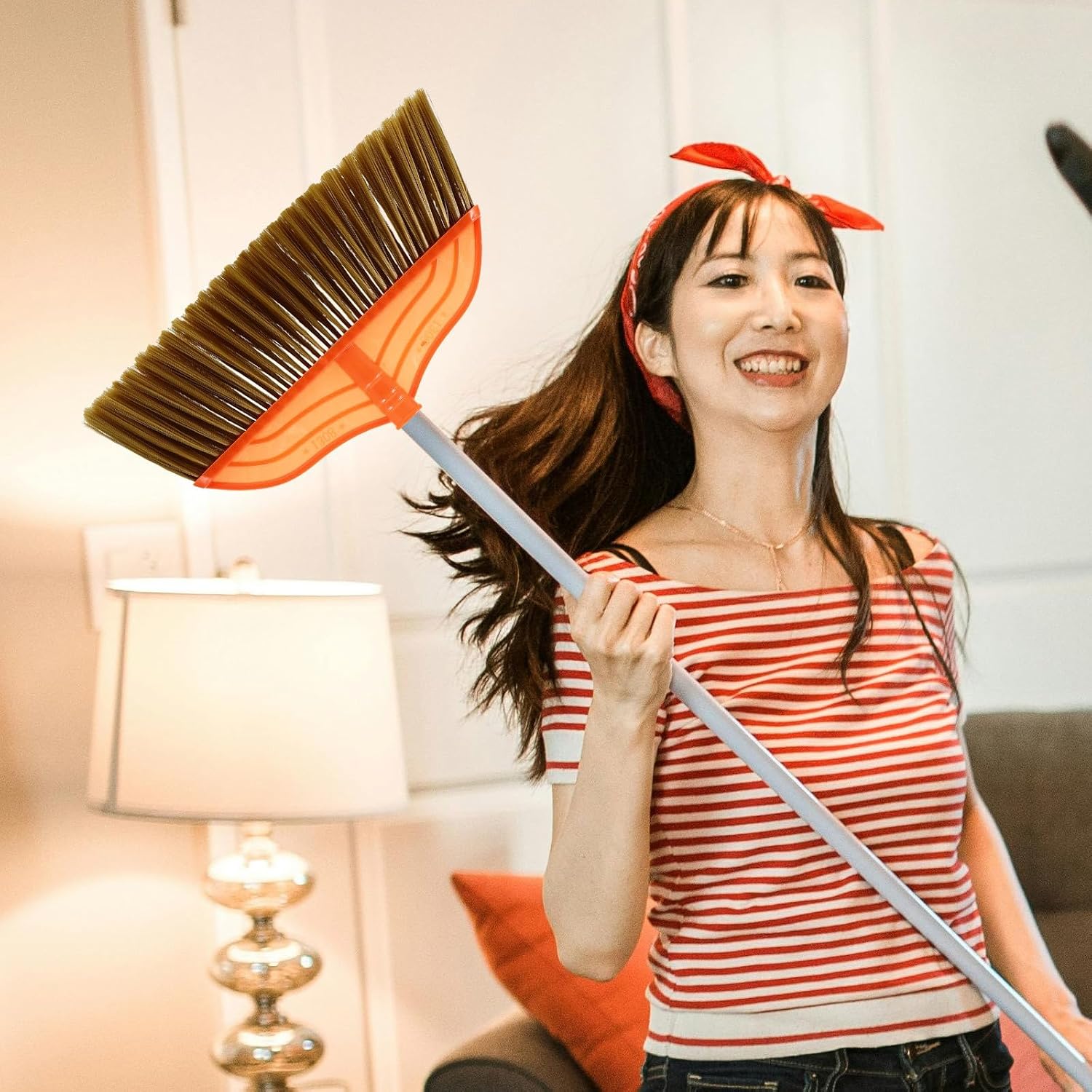 Broom Replacement Head Soft Bristle Sweeper Head for Home Floor Cleaning Kitchen Broom Part Sturdy Indoor and Outdoor Use