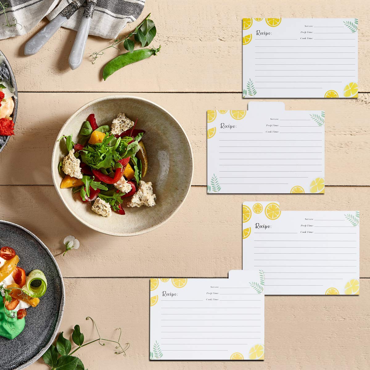 WELLAND Wood Recipe Box - Organize Your Recipes! -7 WELLAND Wood Recipe Box - Organize Your Recipes! -7