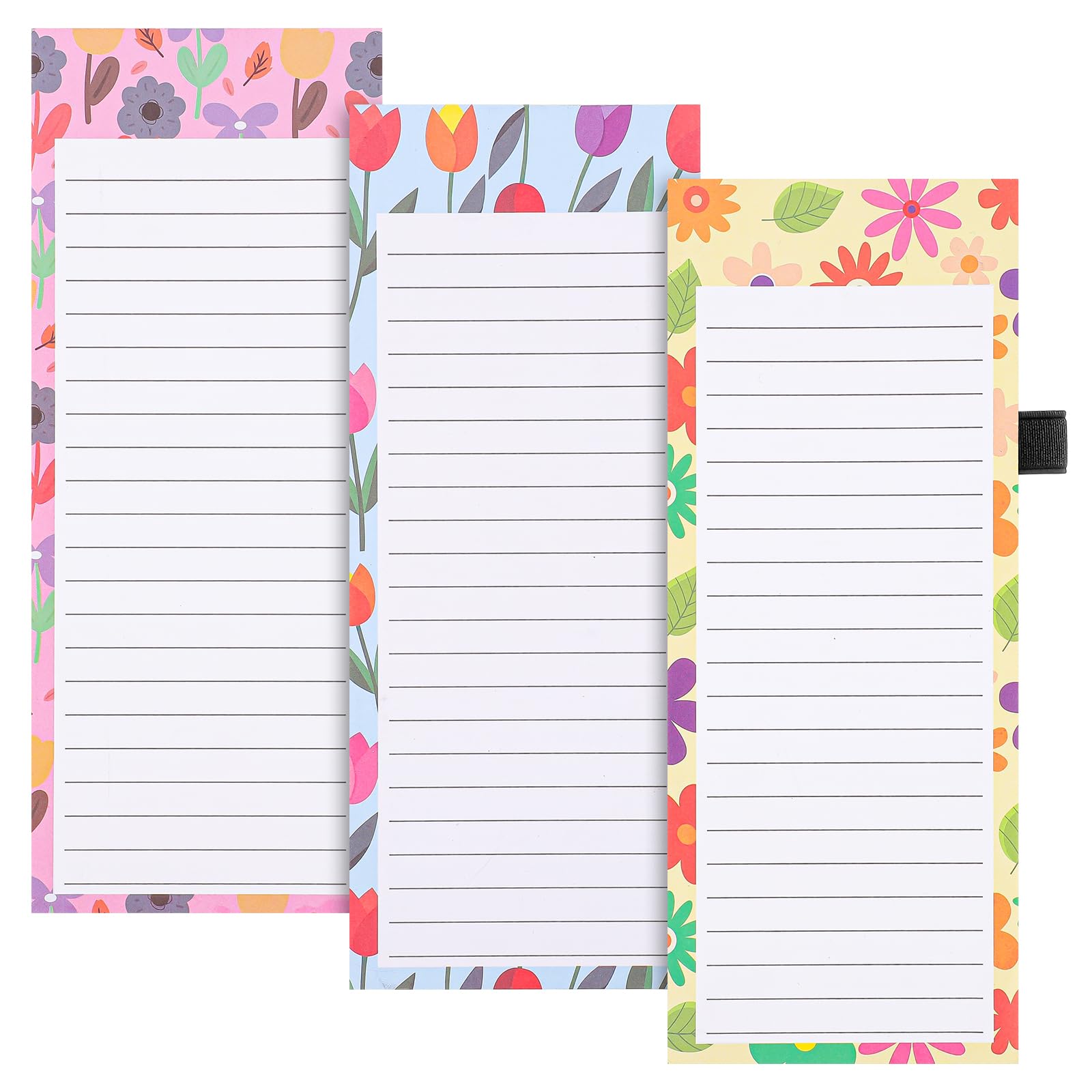 Thboxes 3 Pack Magnetic Shopping List Pad for Fridge To Do List Pad 180 Sheets Tear off Magnetic Notepad for Fridge with Pen Loop for Shopping Locker Filing Cabinet