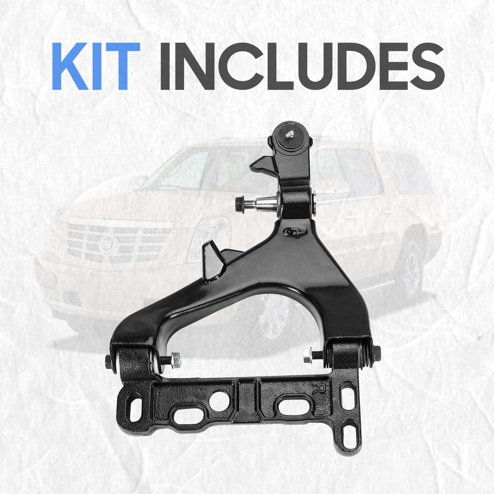Brazo de control inferior delantero derecho con rótula para Chevrolet Trailblazer/GMC Envoy, 2002-2007 2002-2006 Chevrolet Trailblazer Ext/GMC Envoy Xl, 2004-2007 Buick Rainier, 2003-2007 Isuzu