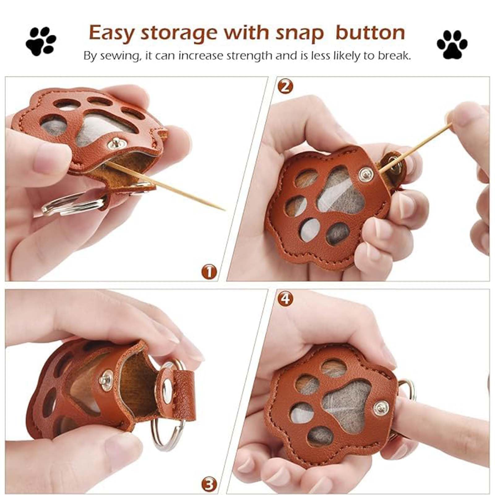 Portachiavi in pelliccia di animale domestico, Ciondolo trasparente per capelli di gatto, Ricordo commemorativo leggero per borsa