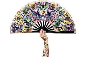 Raveahem UV Glow Rave Fan: The Ultimate Party Accessory