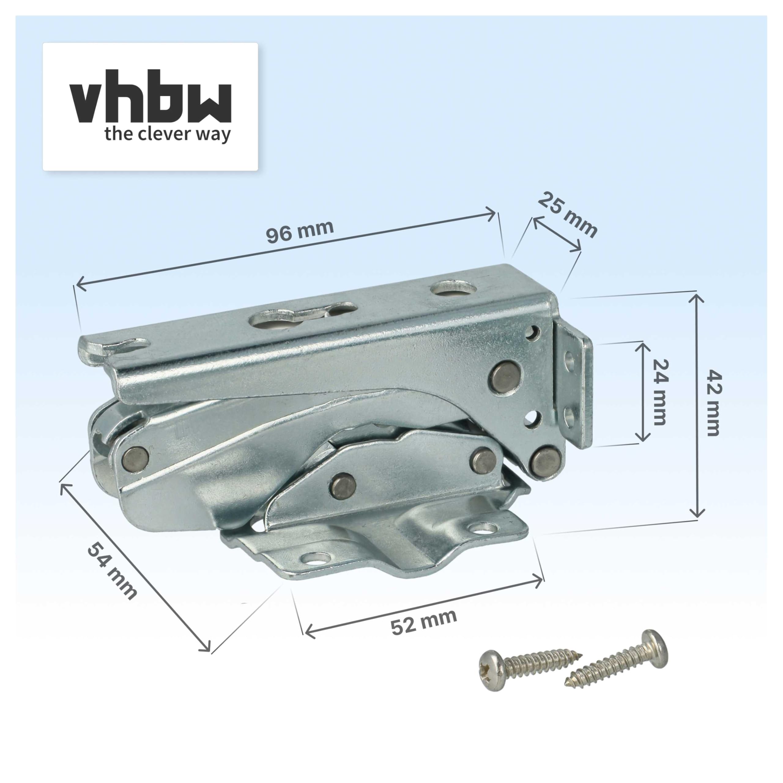 vhbw 4x Türscharnier Ersatz für Electrolux 407131425/8 für Kühlschrank | Reparatur-Set