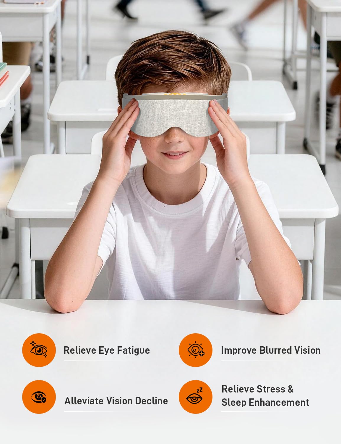 EVA BELLE Masque de sommeil pour les utilisateurs d'ordinateur, adolescents et amélioration du sommeil, cadeau pour femmes, hommes, adolescents, vieillards