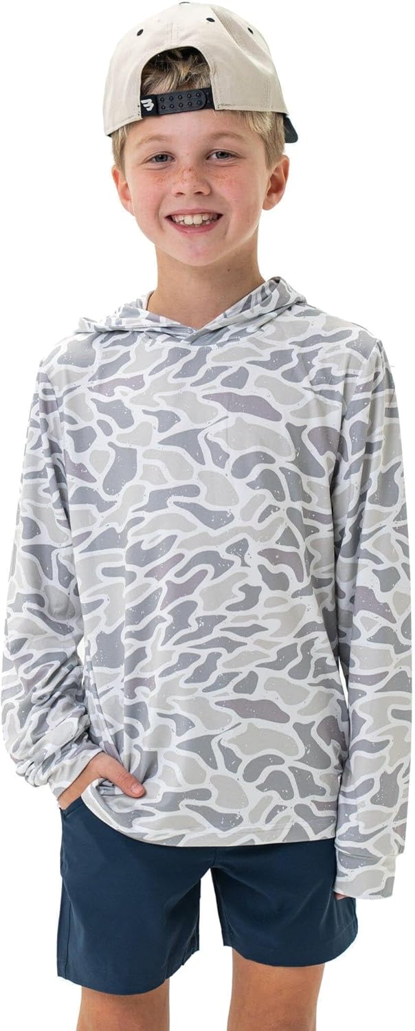 Burlebo Youth Performance Hoodie  Lightweight Long Sleeve Pullover with Hood