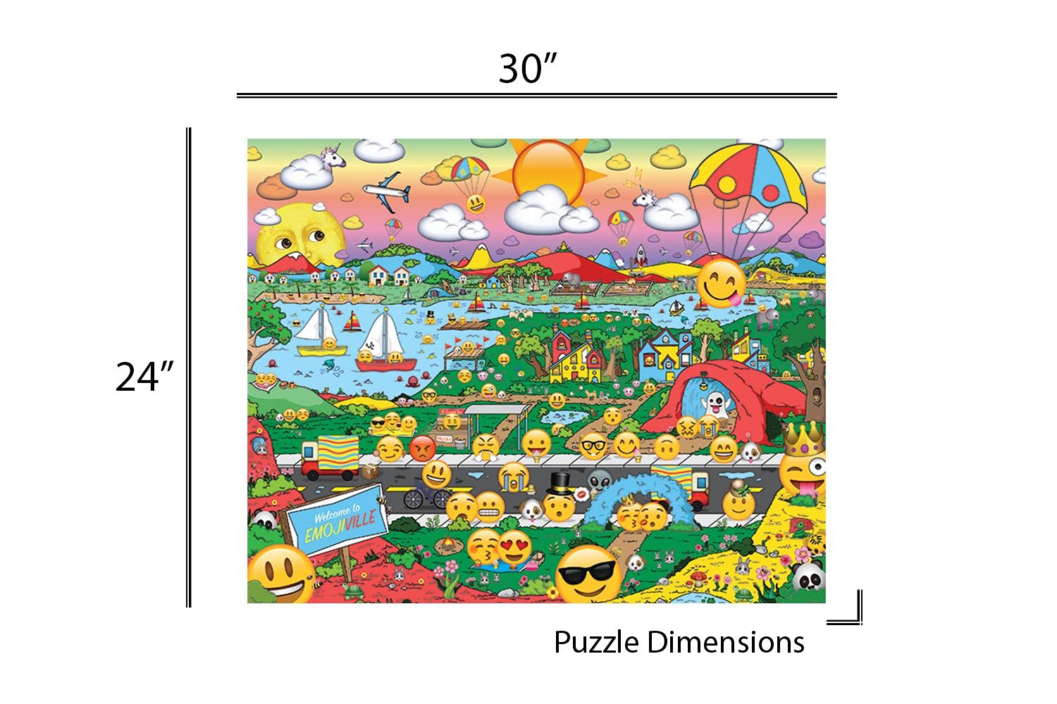 Amazon.co.jp: Springbokパズル – emojiville – 1000ピース