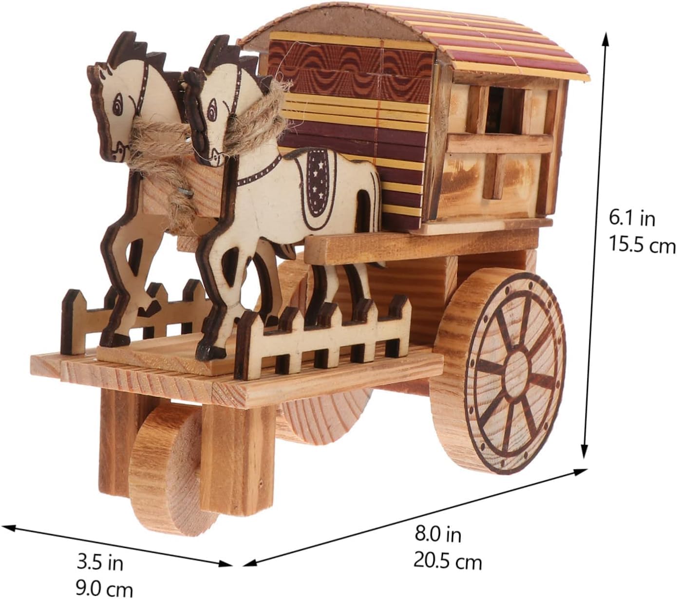 木製 馬車 Amazon 1個 木製馬車模型 ビンテージ キャリッジ モデル 