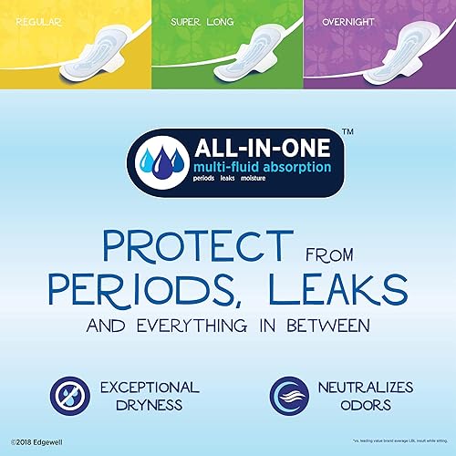 Miniatura 8 de Stayfree Maxi Super Long Wingless - Almohadillas de protección y absorción fiables para mujeres, 48 unidades (paquete de 3)