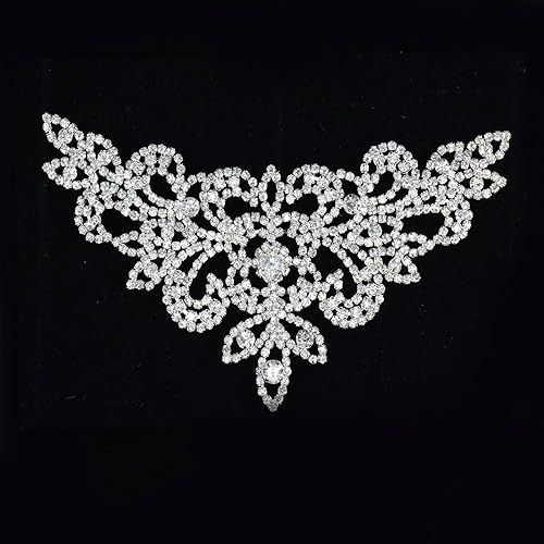 Miniatura 7 de Jerler Apliques de diamantes de imitación de cristal para coser en el cinturón, ideal para bricolaje y decoración (Aplique-20)