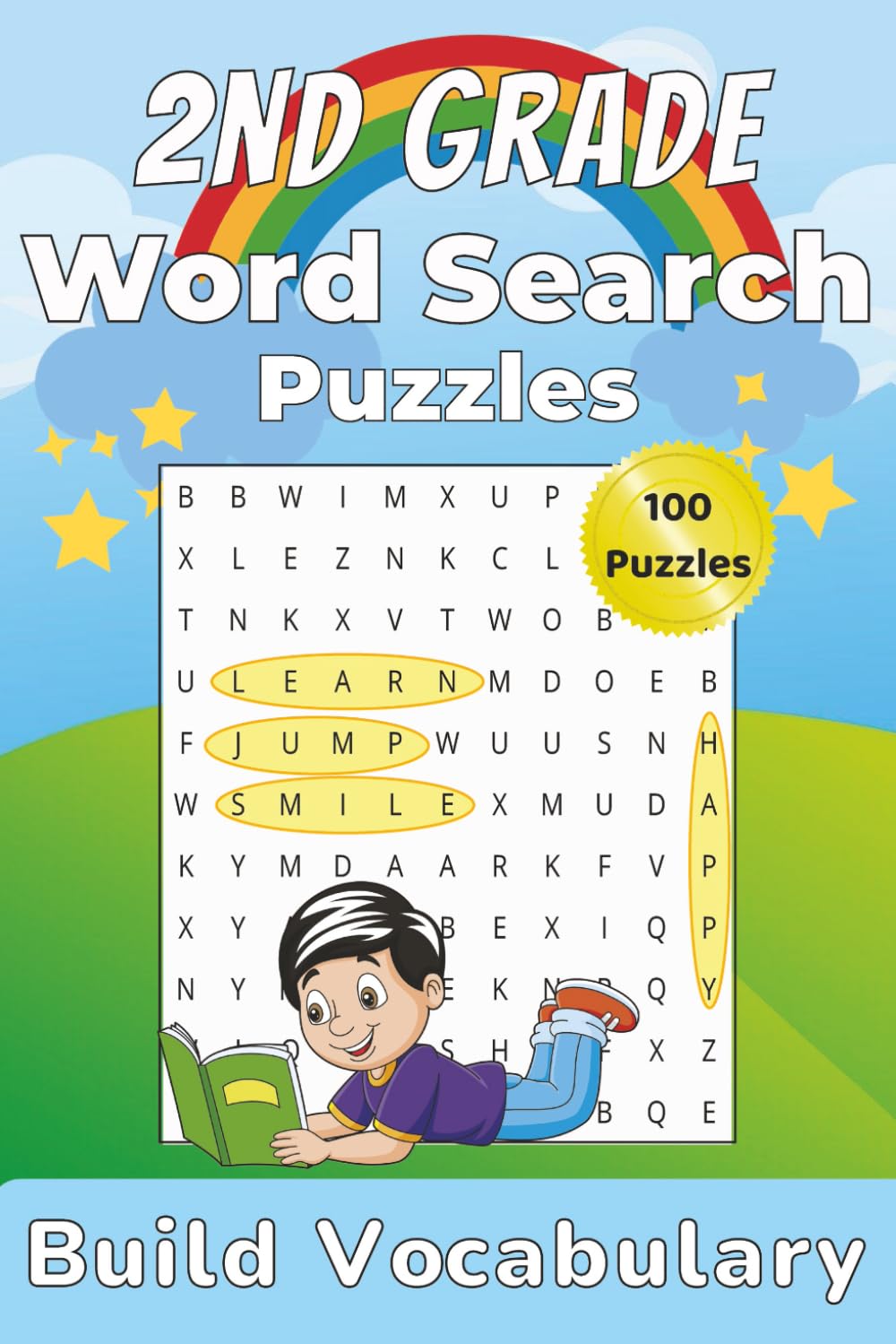 2nd Grade Word Search Puzzles: Word Searches with Easy to Read Print about Sight Words, Reading, School and More | 6x9 inches , 201 pages | 100 ... Learn Vocabulary, and Improve Reading Skills