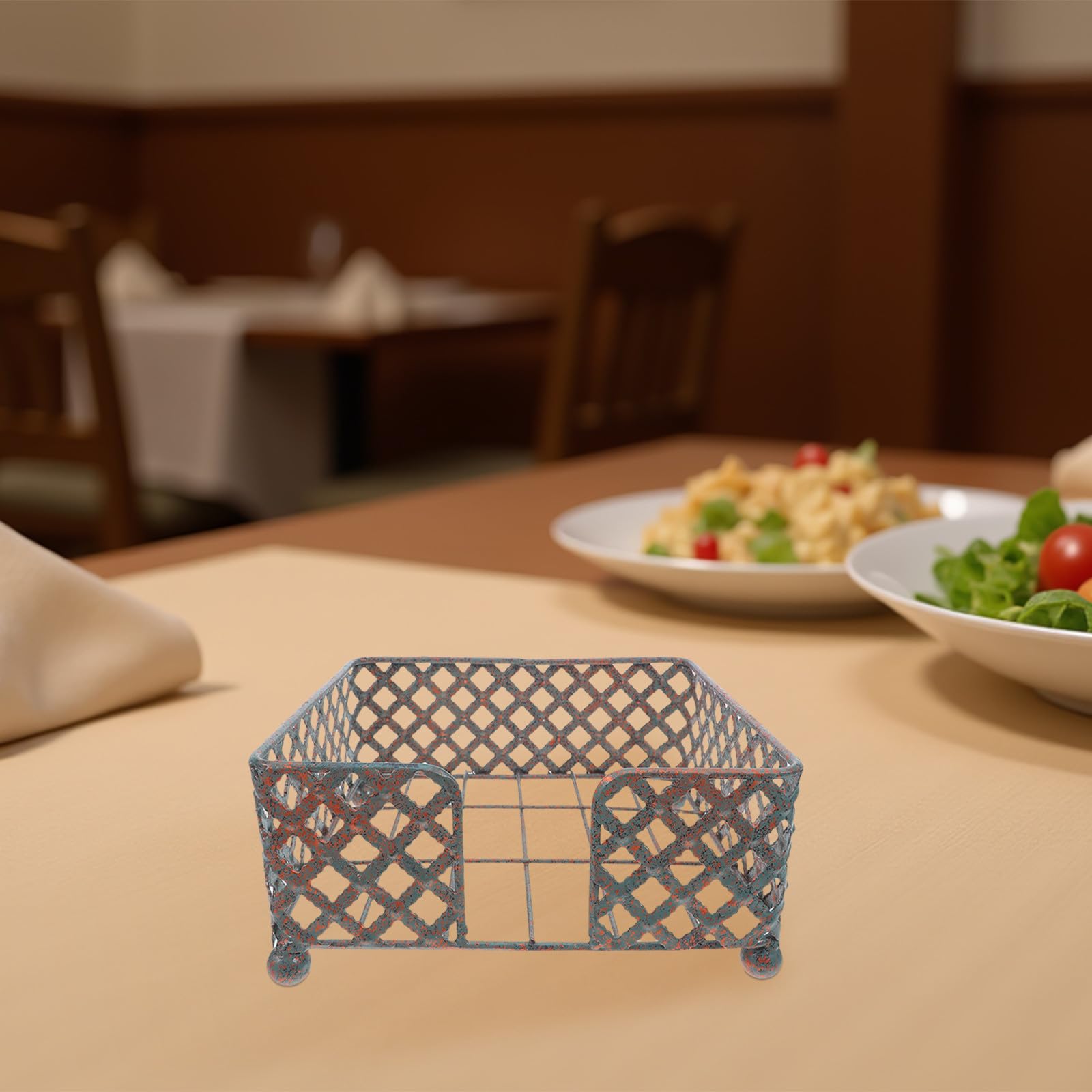 BESTOYARD Porta Servilletas Cuadrado Estilo Europeo para Cocina y Comedor Diseño Elegante y Funcional para Mesa Material Resistente y Compacto