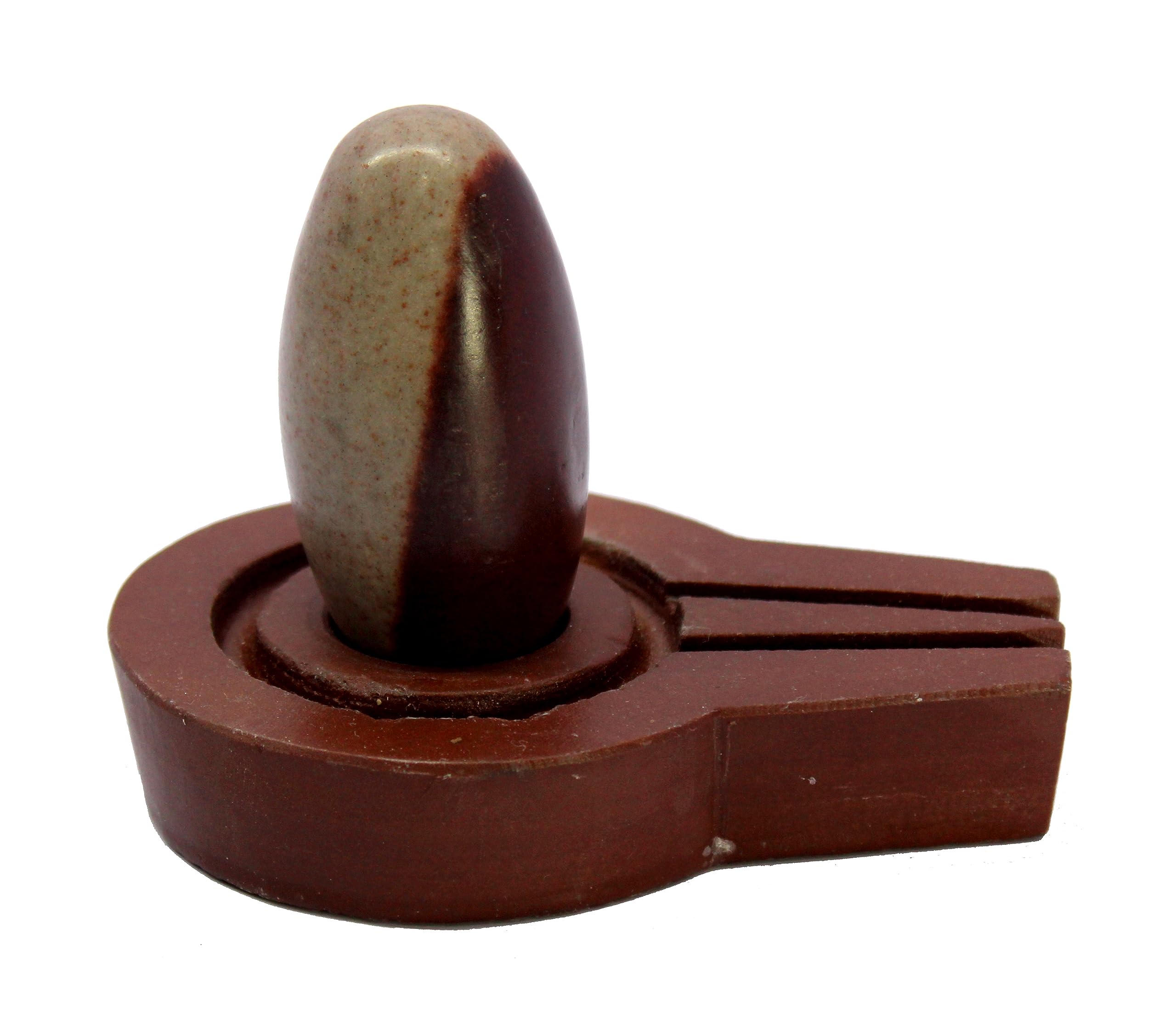 ESPLANADE Narmadeshwar Shivling Shiva Lingam Narmada Stone Jaladhari Narmada Stone for Temple Mandir Home, Brown - Image 4