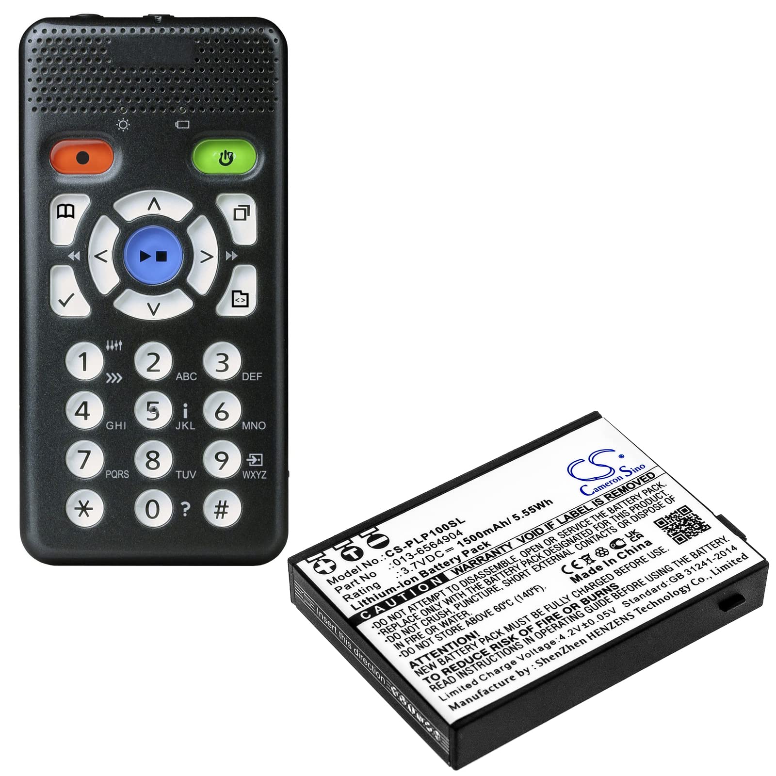 Amazon.com: BCXY Battery Replacement for Plextalk PTP1