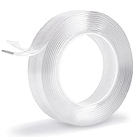 Vista 8 de Cinta de montaje de doble cara resistente, 1 x 198 pulgadas, nano cinta extraíble y sin rastros para exteriores e interiores, cinta adhesiva fuerte