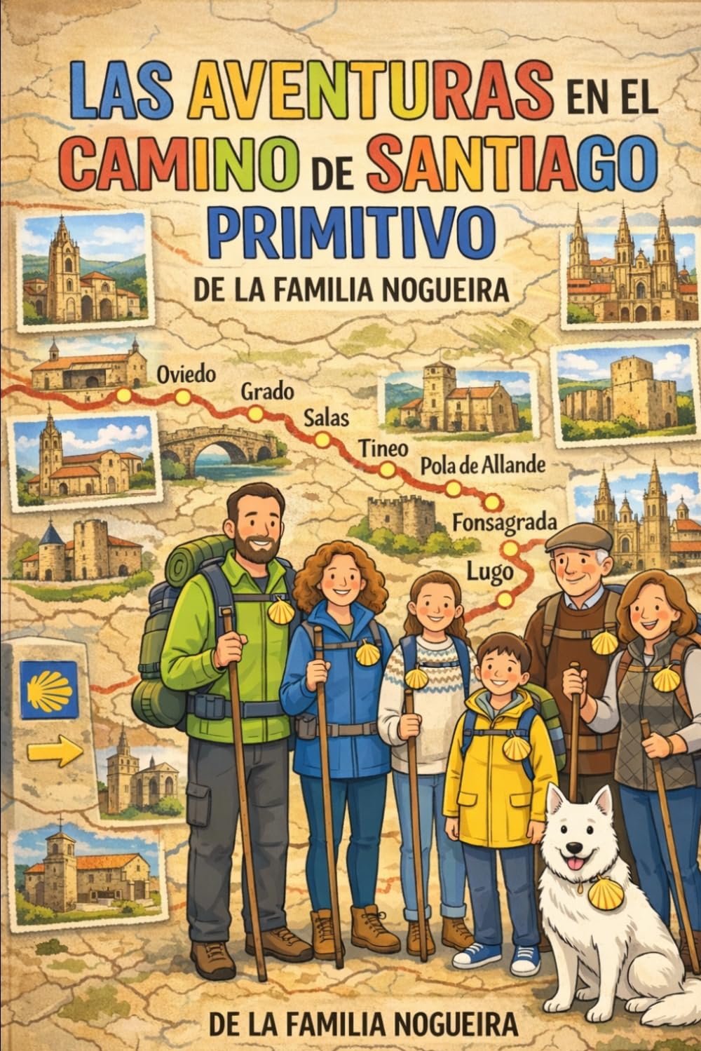 Las aventuras en el Camino de Santiago Primitivo de la familia Nogueira