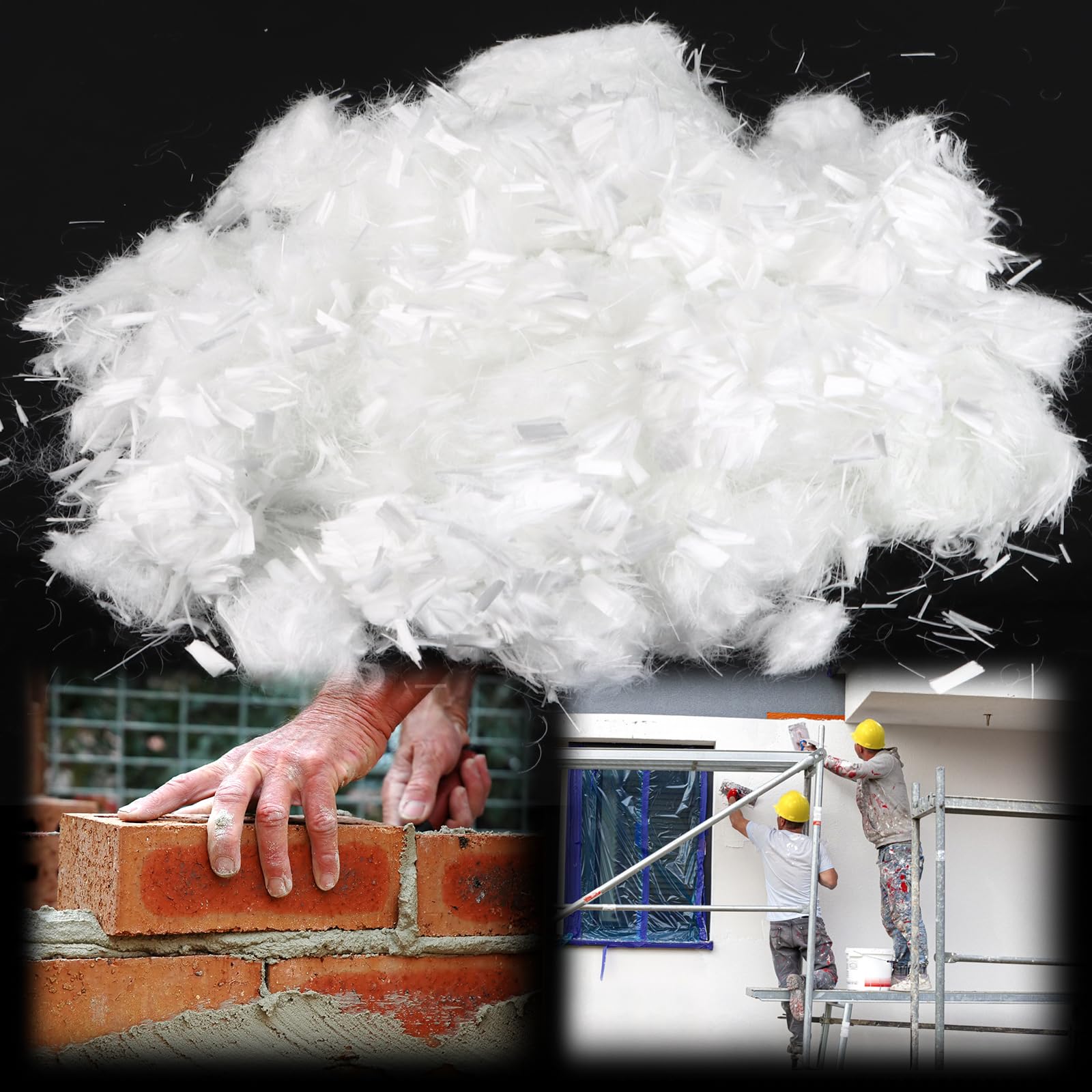 Fibres polyfibres 12 mm anti-fissuration : la haute résistance du polypropylène en 2000 g