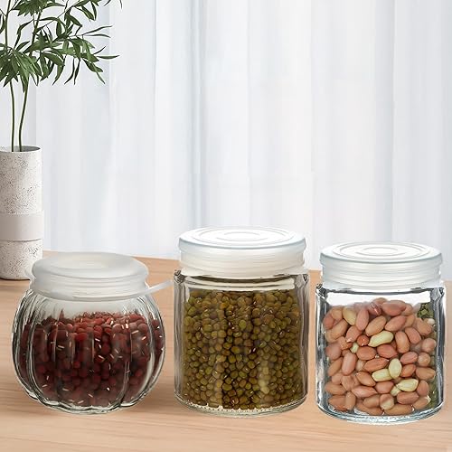 Miniatura 5 de Tapas elásticas de silicona reutilizables, paquete de 8 tapas de cruet extra pequeñas de 1.9 a 2.3 pulgadas, tapas de botellas elásticas de grado