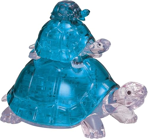 Miniatura 2 de Turtles - Rompecabezas de cristal 3D original estándar de BePuzzled, rompecabezas de cristal tridimensional y rompecabezas para rompecabezas y