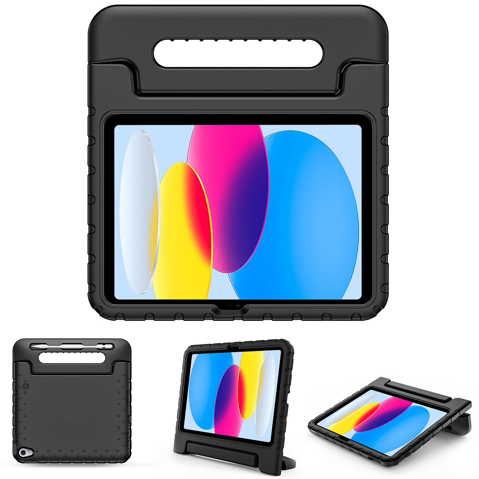 ProCase Kids Case for iPad A16 11th Generation 2025/iPad 10th Generation 2022 with Pencil Holder, iPad 11/10 Case Shockproof Lightweight Cover with