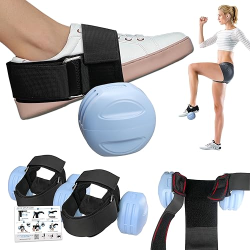 Accesorio para el pie con mancuernas, correa ajustable para pesas de tobillo para entrenamientos de piernas, fortalece los flexores de cadera,