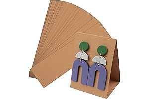 Temlum 50 Pieces Standing Earring Display Cards for Selling: The Perfect Display...