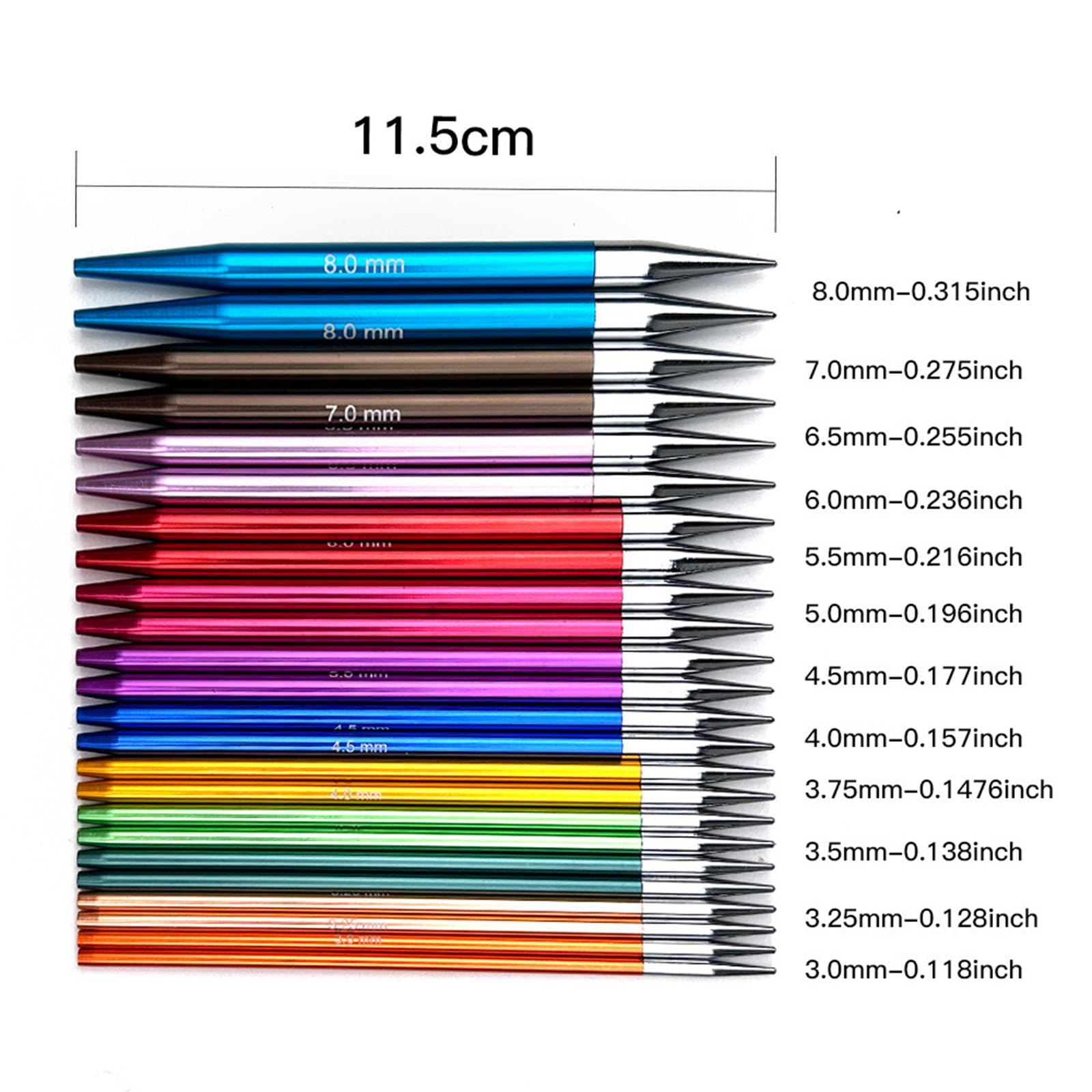 Rundstricknadel Set mit Etui und Zubehör Rundstricknadelgröße von 3, 0 mm bis 8, 0 mm Austauschbares Strickset mit Etui und Zubehör