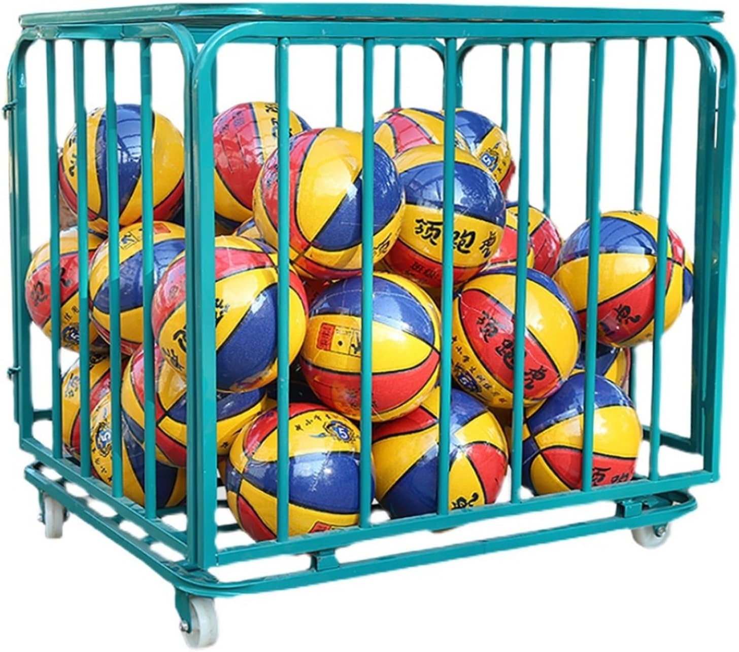 Folding Ball Cage Large, Lockable Hinge Cover Basketball