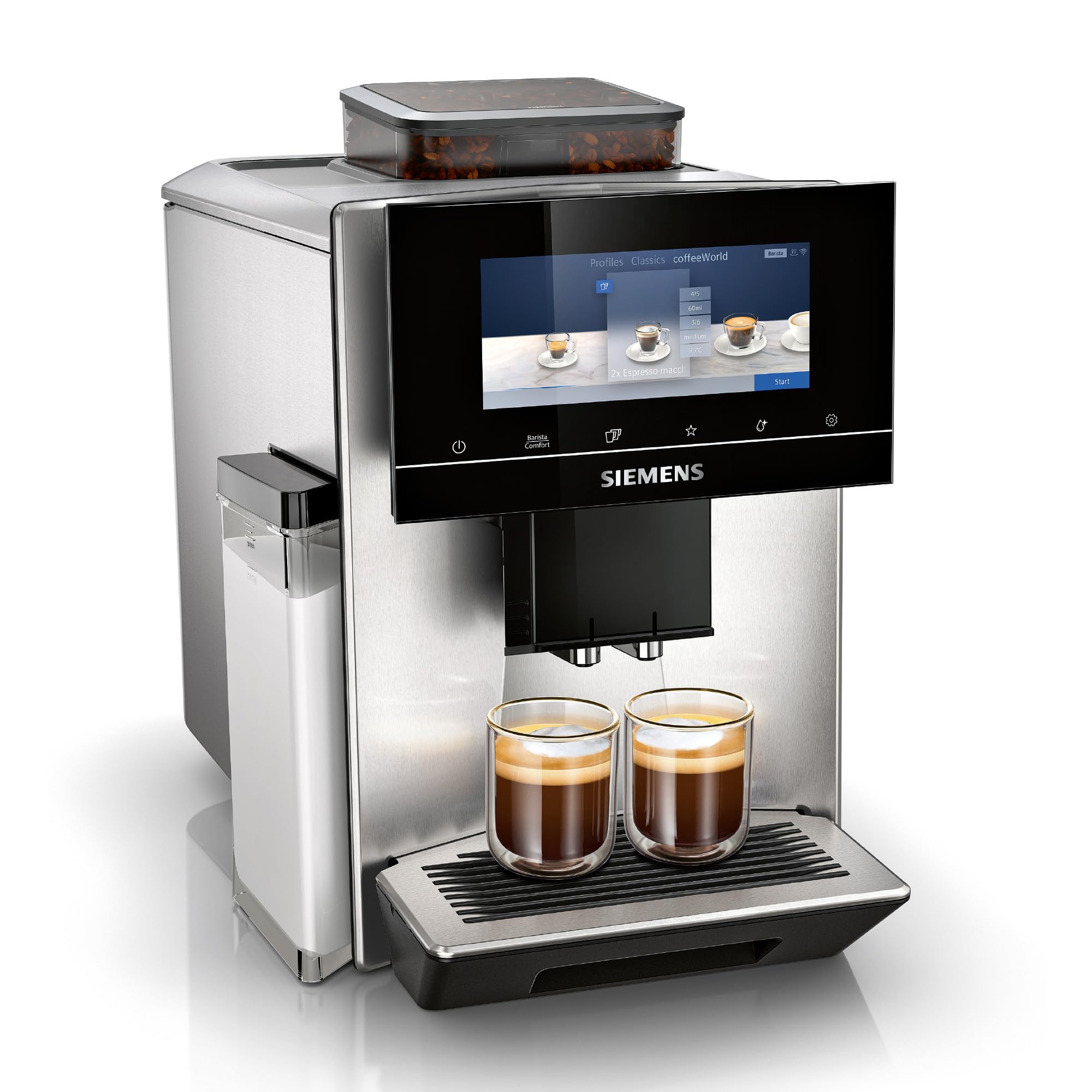 SIEMENS EQ900, machine à café automatique, broyeur intégré, écran tactile