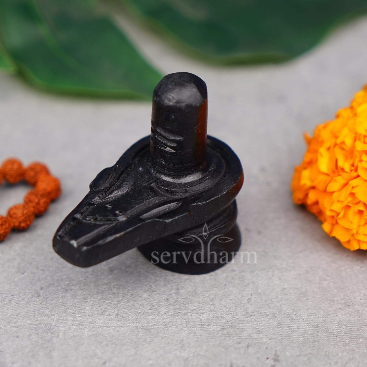 Servdharm Marble Shivling for Home Puja & Gifting| Shiva Idol