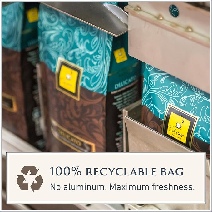 Café en Grano Filicori Zecchini Delicato Tostado Medio 340g miniatura 5